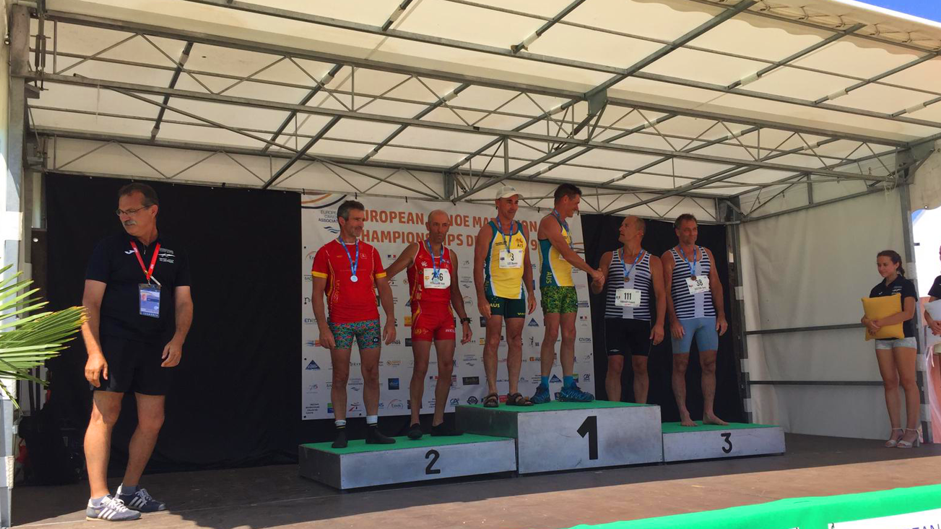Un Oro y Cuatro Platas en el Europeo Máster de Maratón