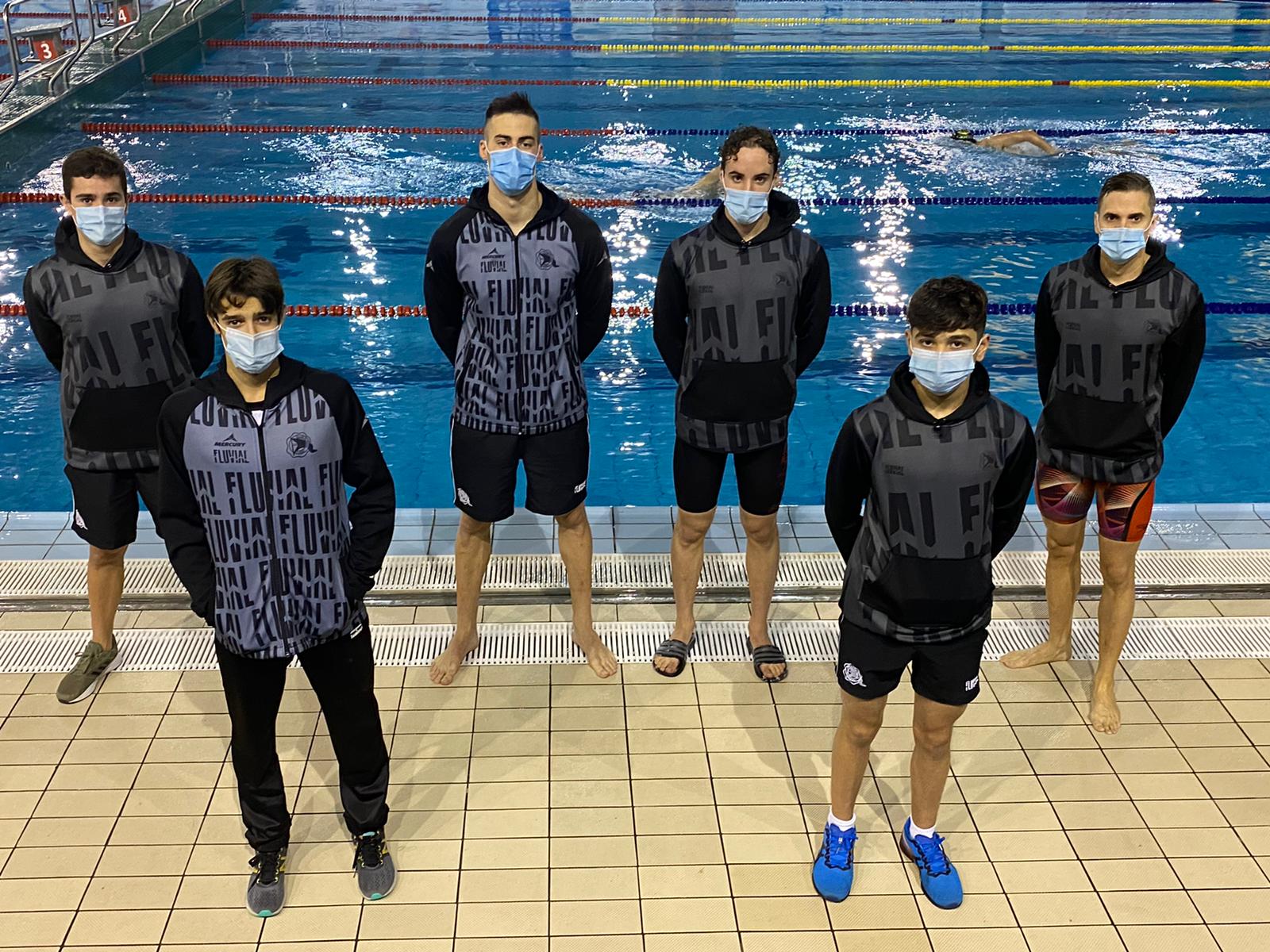 Nueve medallas para el Fluvial en Campeonato Gallego Absoluto de Invierno de Natación